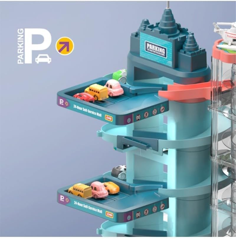 7-Level Car Parking Garage & Racing Tower