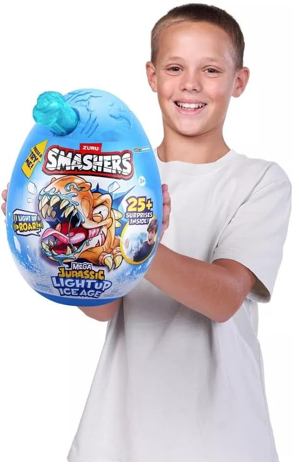 ZURU Smashers Mega Jurassic Light Up Ice Age Egg 74138