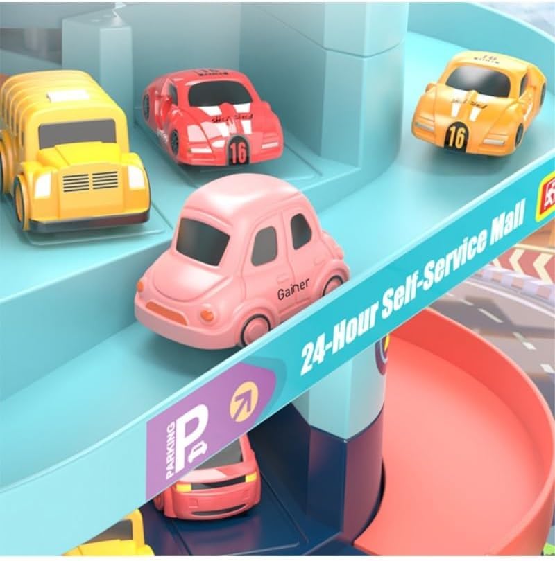 7-Level Car Parking Garage & Racing Tower