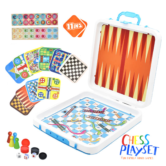 Chess playset 11-In-1 Brain Teaser Kit