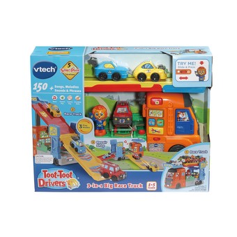 VTech Toot-Toot Drivers 3-in-1 Big Race Truck – Race Track & Repair Shop