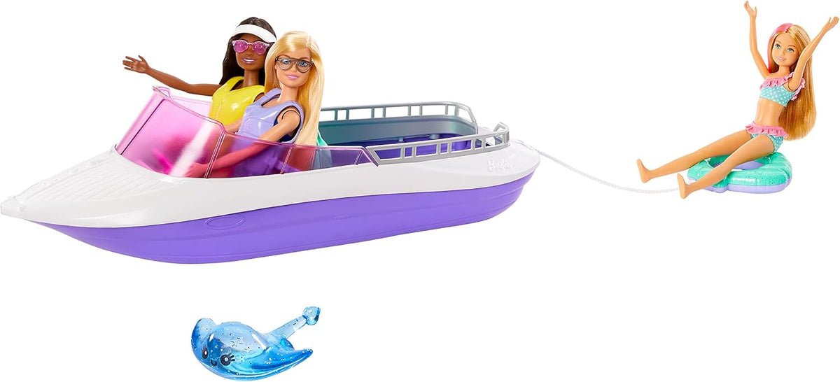Barbie Mermaid Power Boat HHG60 – 2 Dolls & Floating Boat