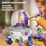 Mini Electric Pottery Wheel Kit – Ceramic Making Set with 12 Accessories