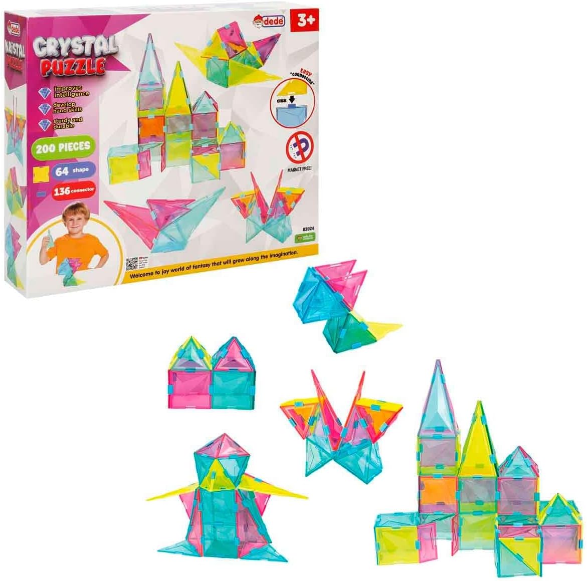 DEDE Crystal Puzzle 03924 – 200 Pieces