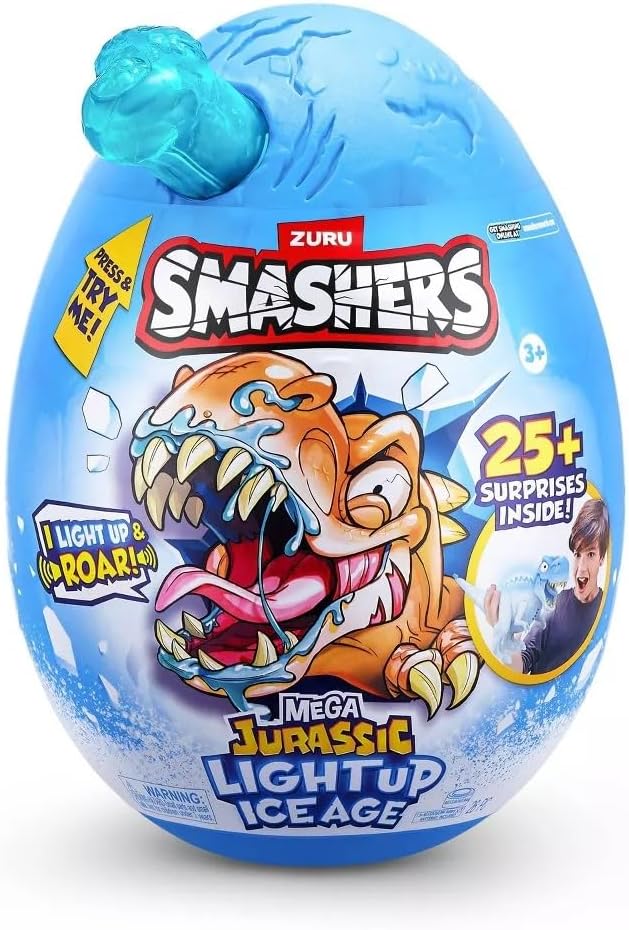 ZURU Smashers Mega Jurassic Light Up Ice Age Egg 74138