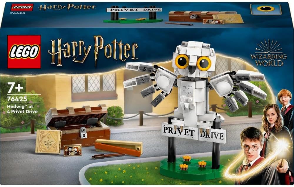 LEGO Harry Potter Hedwig at 4 Privet Drive 76425 – Buildable Owl, 337 Pieces