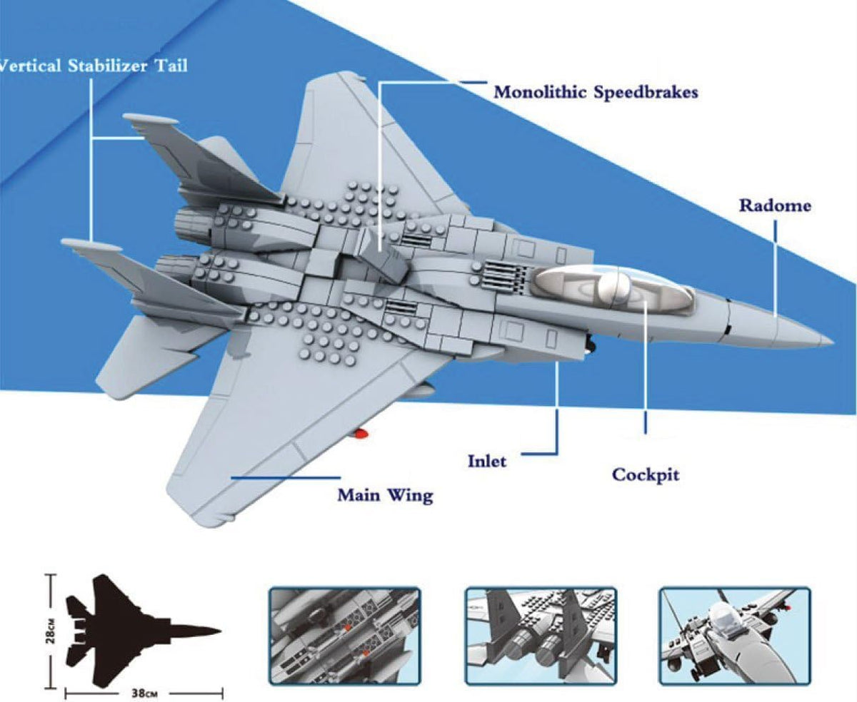 F-15 Eagle Fighter – 270 Pieces
