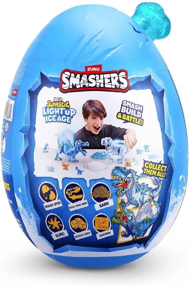 ZURU Smashers Mega Jurassic Light Up Ice Age Egg 74138