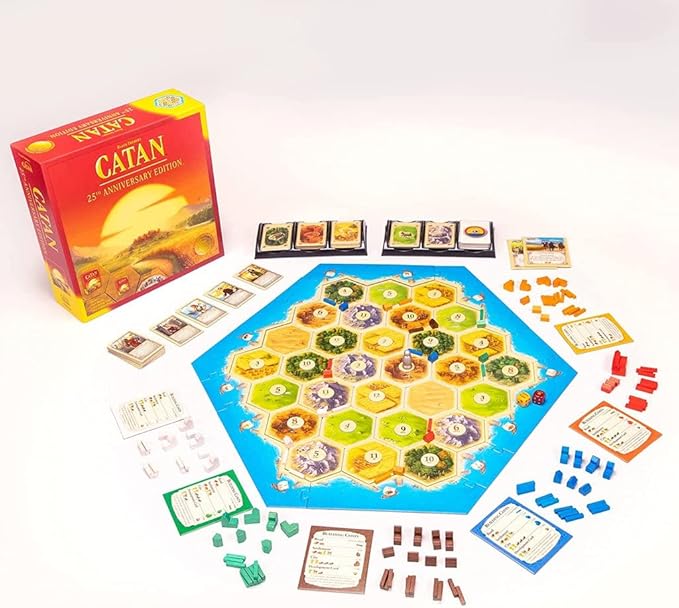 CATAN Board Game 25th Anniversary Edition | Includes The Base Game and The 5-6 Player Extension