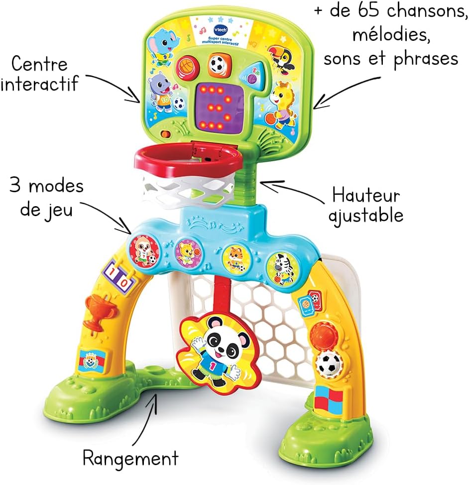VTech Super Centre Multisport Interactif 533505 – 3-in-1 Sports Center