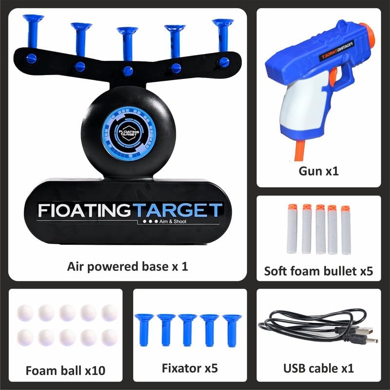 Hover Blast Floating Target Game | Foam Dart Blaster & Air-Powered Base