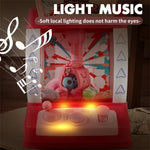 HappyChoi Mini Claw Machine for Kids with Music, Lights, 10 Plush Toys & 8 Balls