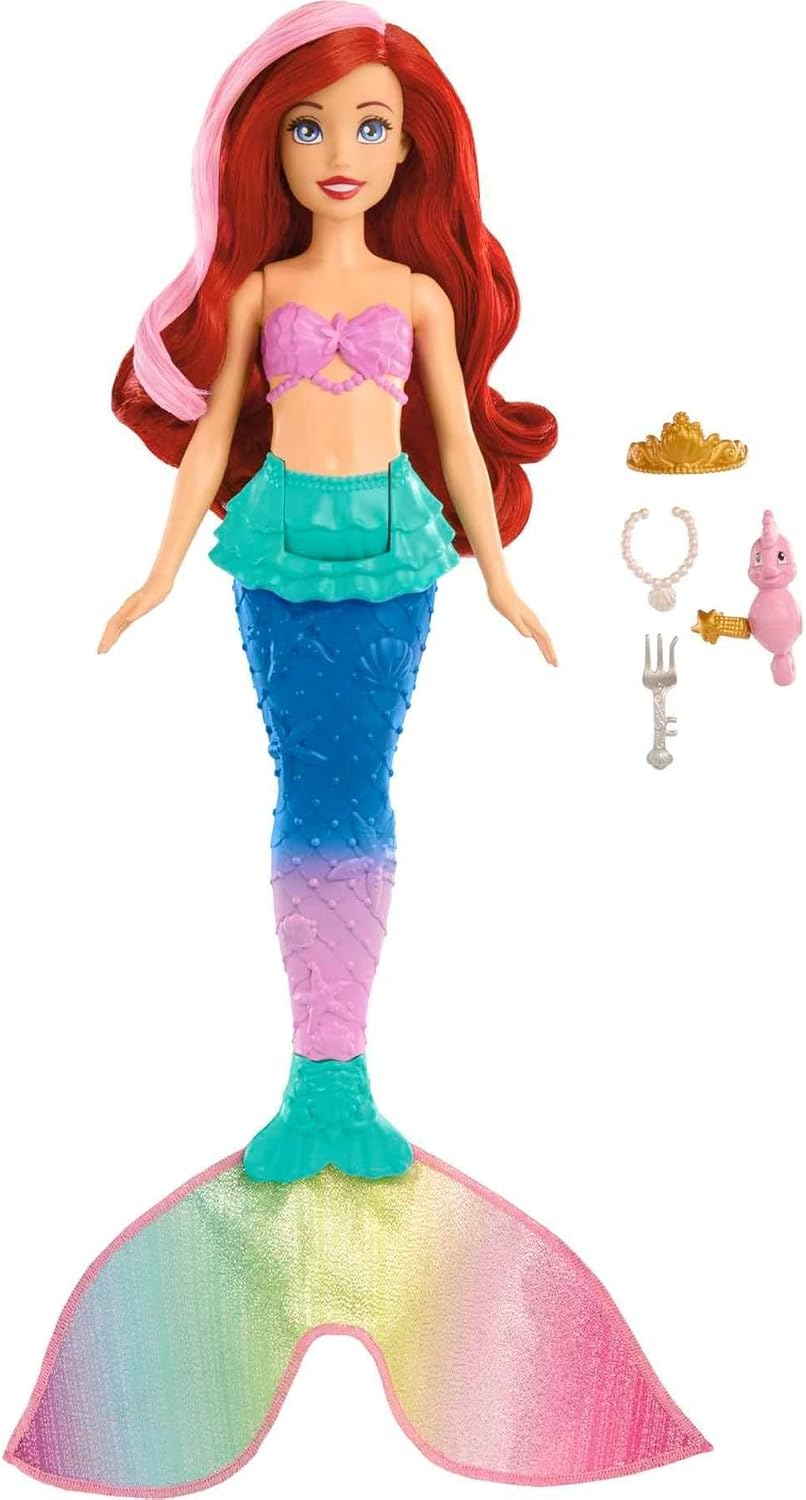 Disney Princess Ariel Swim & Splash Doll HPD43 – Color-Change Hair & Tail