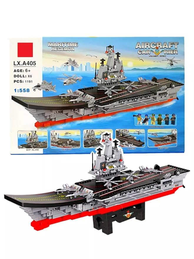 Lego Military Aircraft Carrier 1191 Pieces