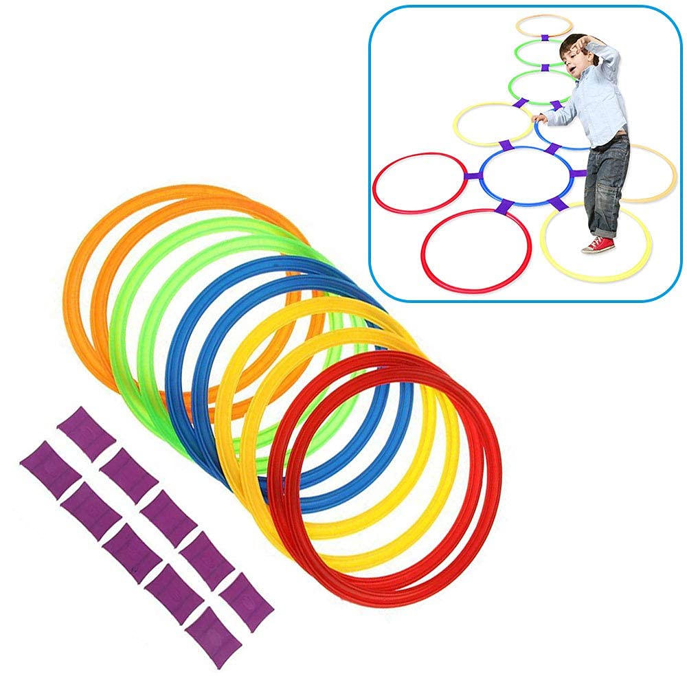 Twister Hopscotch Active Indoor Play with Rings Game