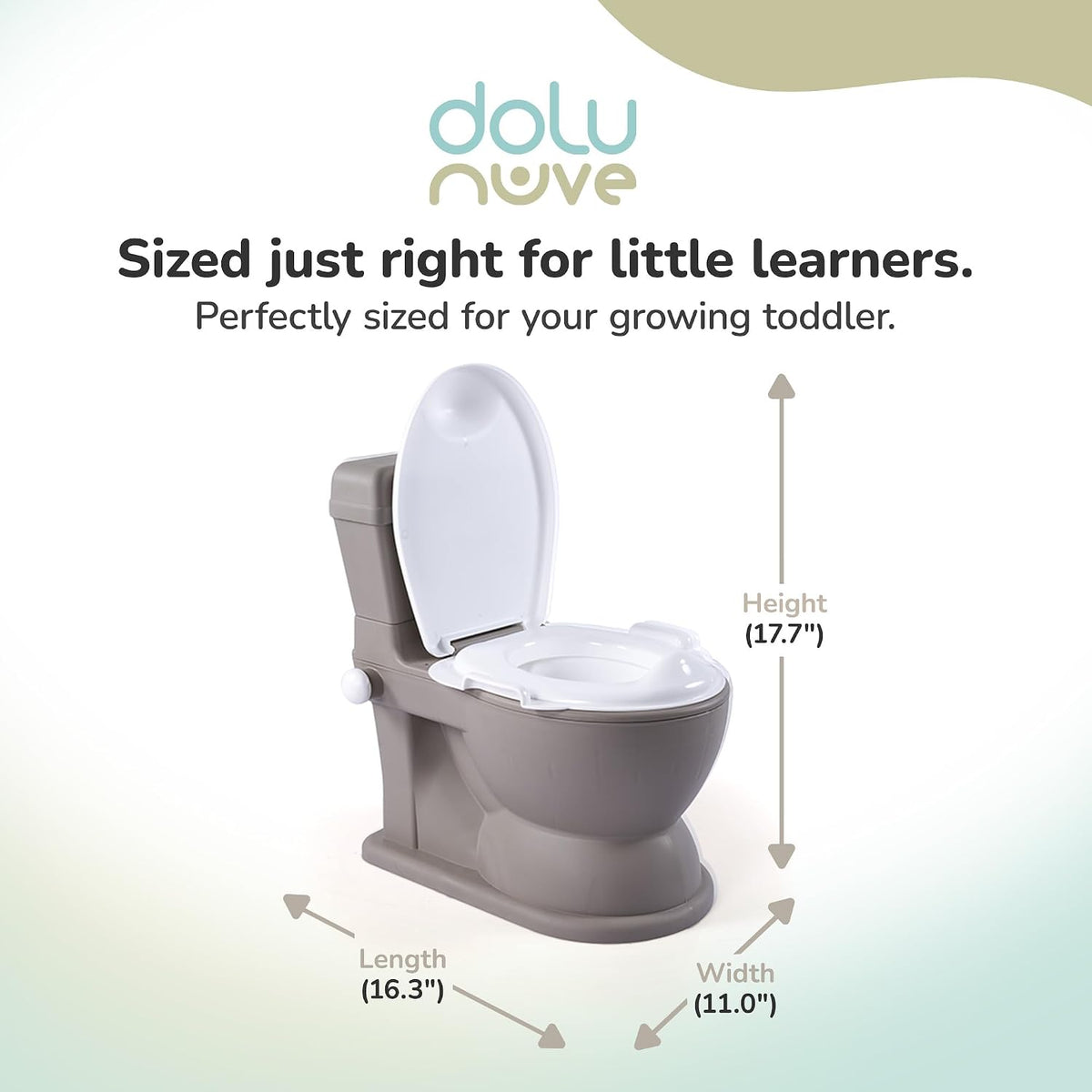 Dolu XL Educational Potty Stone Gray 7564