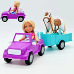 Ankiki Doll Playset – Doll, Car, Trailer & Horse