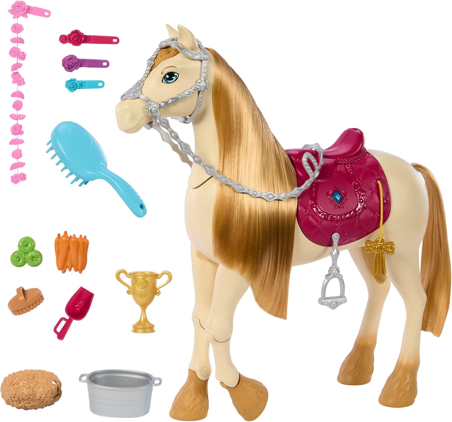Barbie Mysteries Tornado Interactive Horse HXJ42 – Sounds, Music & Accessories
