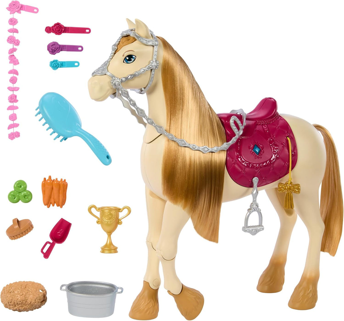 Barbie Mysteries Tornado Interactive Horse HXJ42 – Sounds, Music & Accessories