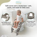 Dolu Toilet Trainer with Adjustable Ladder 7243 – Stone Gray