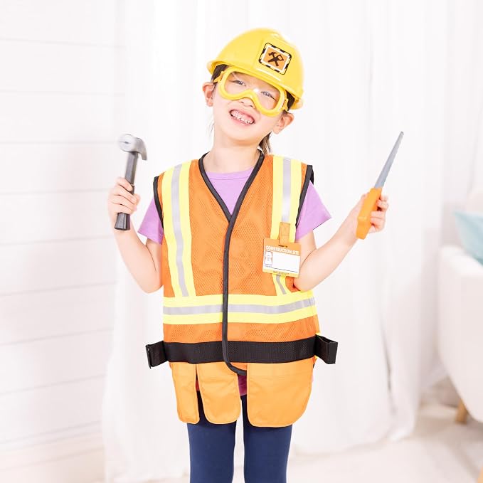 Melissa & Doug Construction Worker Role Play Costume Set