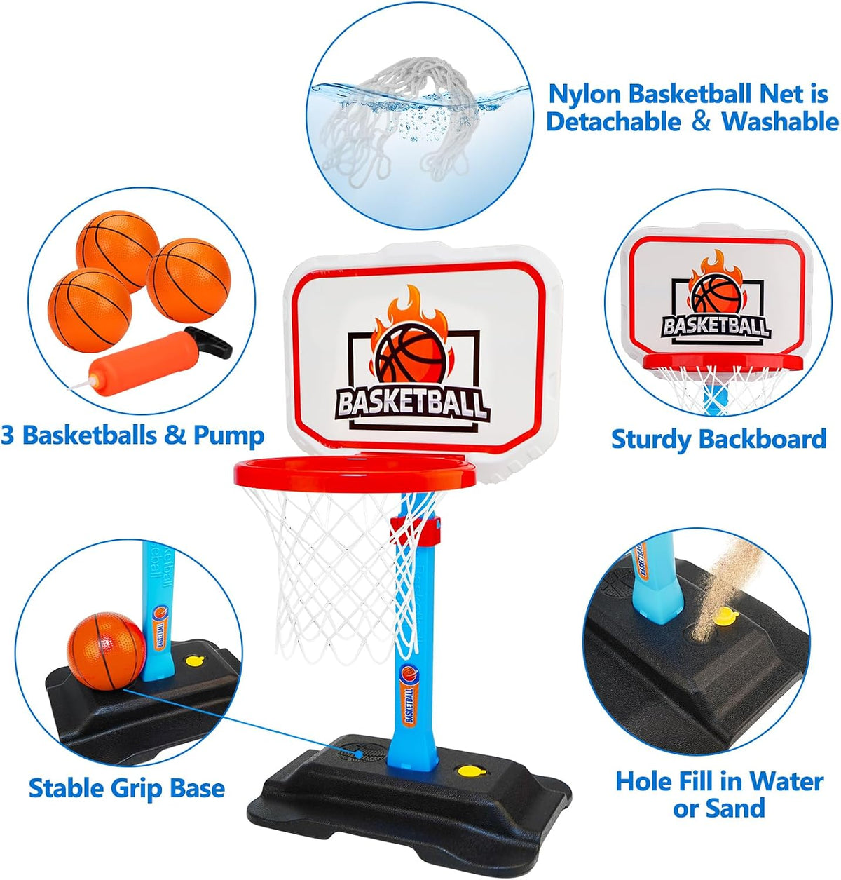King Sport Super Sport Basketball & Baseball Set
