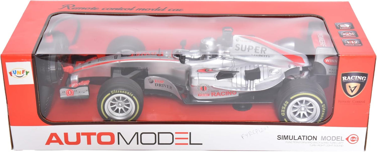 FA86B 1:12 F1 Racing RC Car – Remote Control Formula 1 Race Car with Lights & Sounds