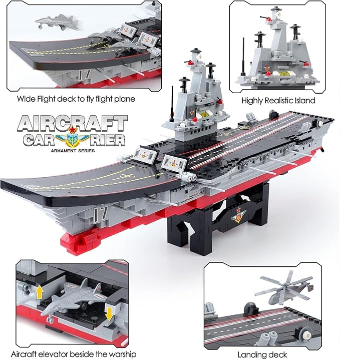Lego Military Aircraft Carrier 1191 Pieces
