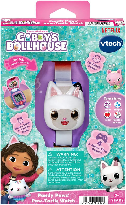 VTech Gabby's Dollhouse Pandy Paws Watch 80-561803 – Interactive Kids Watch