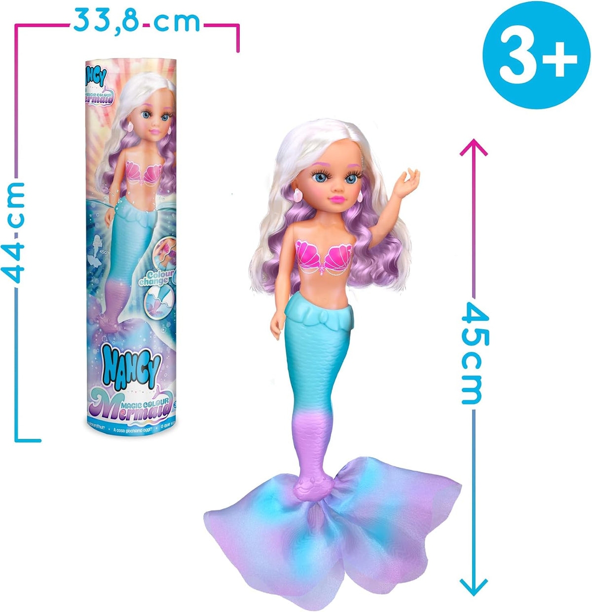 Nancy Magic Colour Mermaid Doll