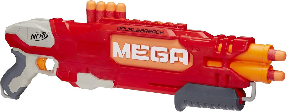 NERF N-Strike Mega DoubleBreach Blaster B9597 – 6 Mega Darts