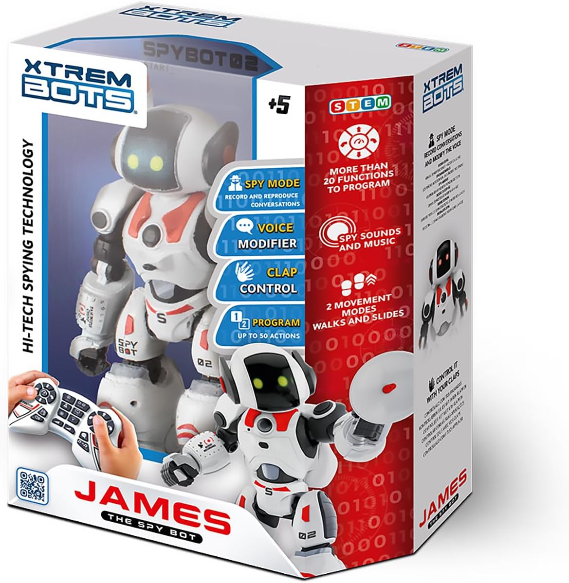 Xtrem Bots James The Spy Bot – RC Robot