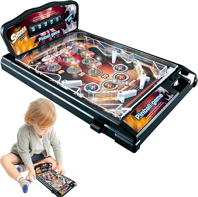 Tabletop Pinball Machine — Mini Pinball Game with Built-in Score