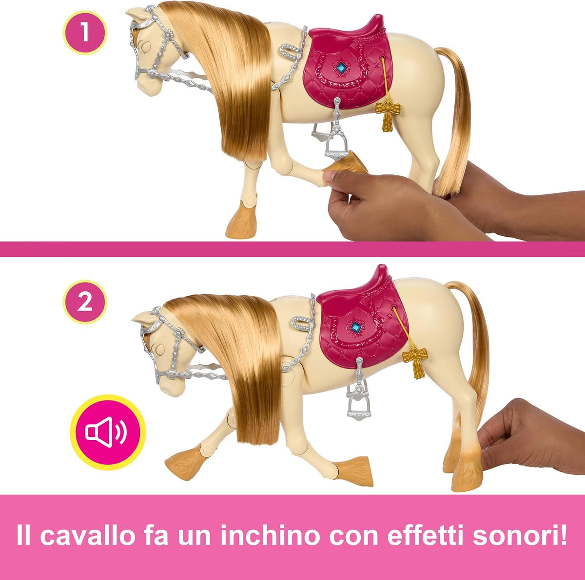 Barbie Mysteries Tornado Interactive Horse HXJ42 – Sounds, Music & Accessories