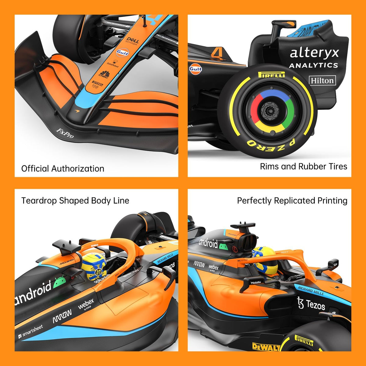 Rastar McLaren F1 MCL36 1:12 Remote Control Formula 1 Car | 99800