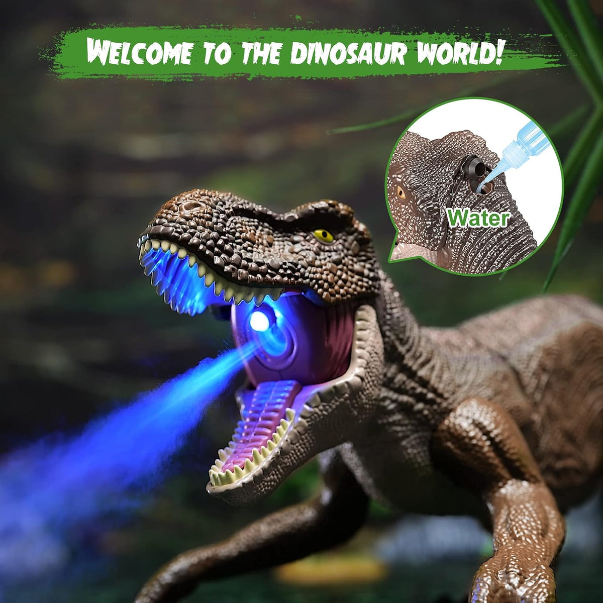 VERTOY Remote Control T-Rex Dinosaur QX040 – Walking, Roaring & Mist Spray