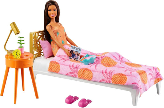 Barbie Doll & Bedroom Playset GRG86 – Barbie Bedroom Furniture Set