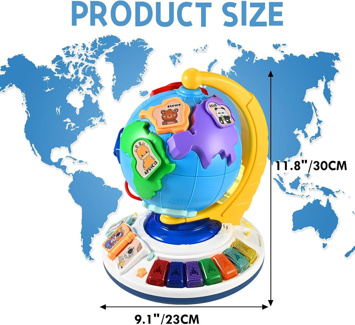 5-in-1 Interactive Light-Up Globe