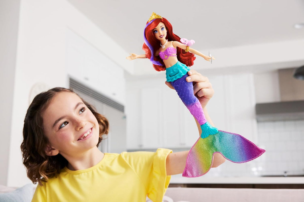 Disney Princess Ariel Swim & Splash Doll HPD43 – Color-Change Hair & Tail