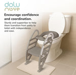 Dolu Toilet Trainer with Adjustable Ladder 7243 – Stone Gray