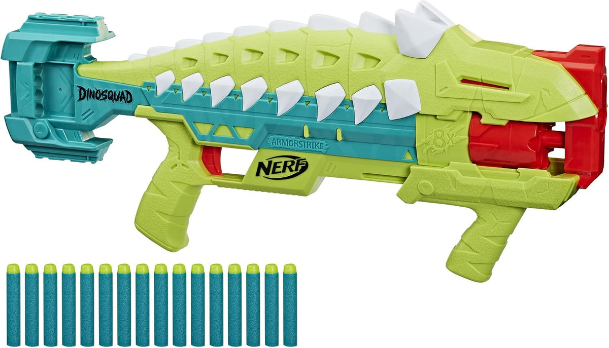 NERF DinoSquad Armorstrike Dart Blaster – 16 Elite Darts