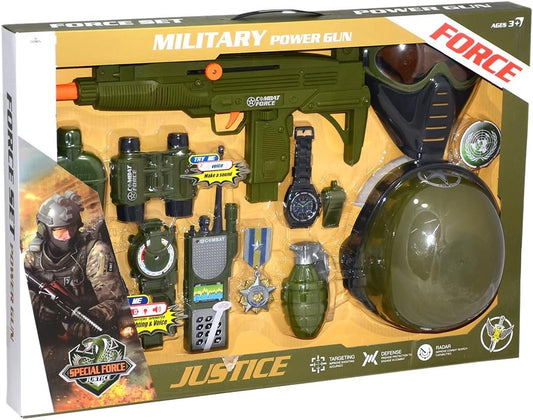 Military Special Force Justice Power Gun Tactical Playset