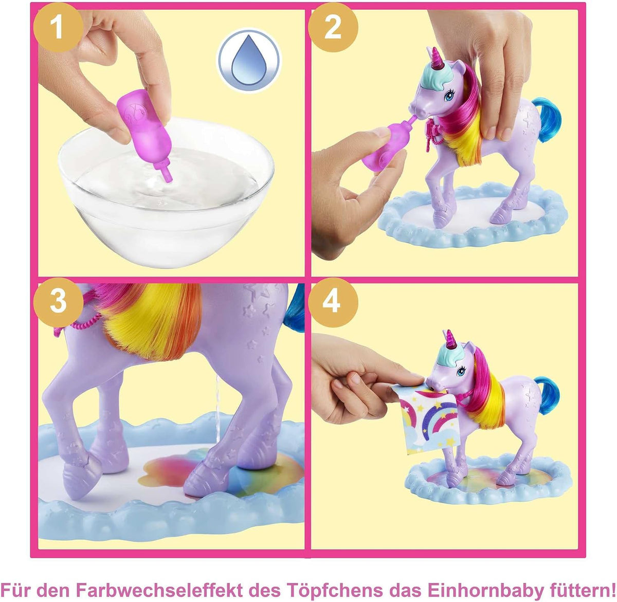 Barbie Dreamtopia Doll & Unicorn Playset GTG01 – Color Change