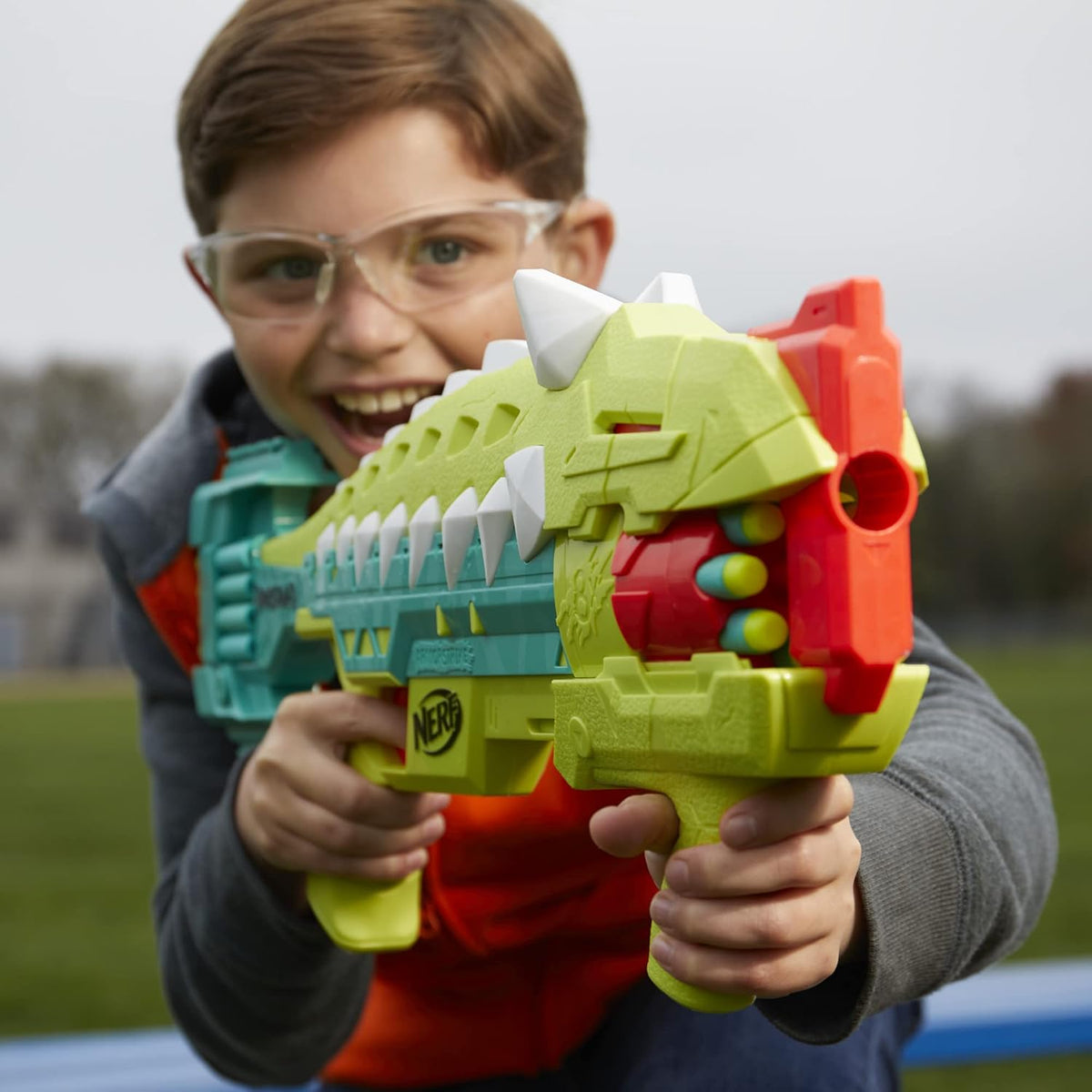 NERF DinoSquad Armorstrike Dart Blaster – 16 Elite Darts