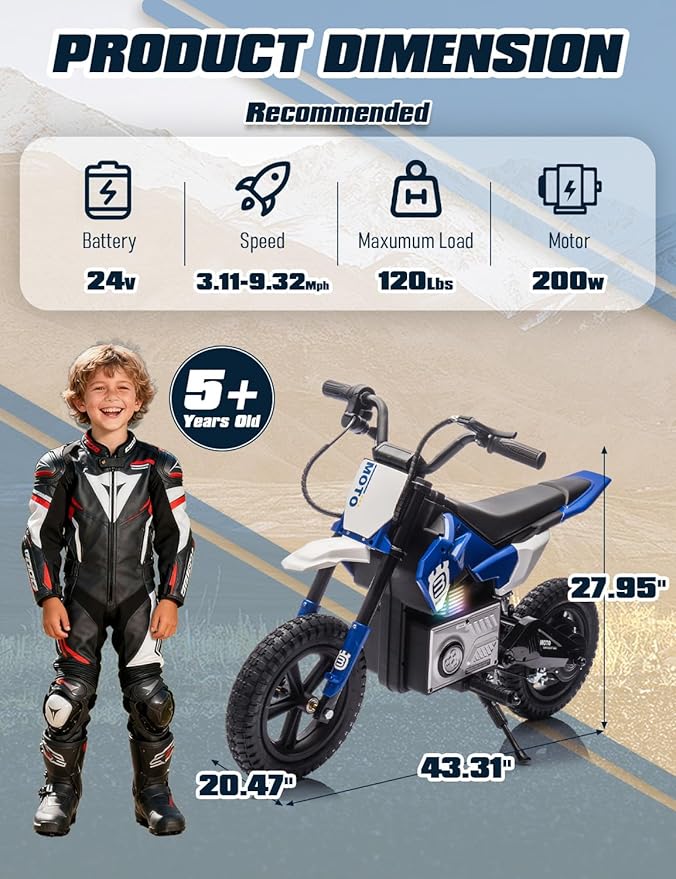 Electric Dirt Bike Ride-on