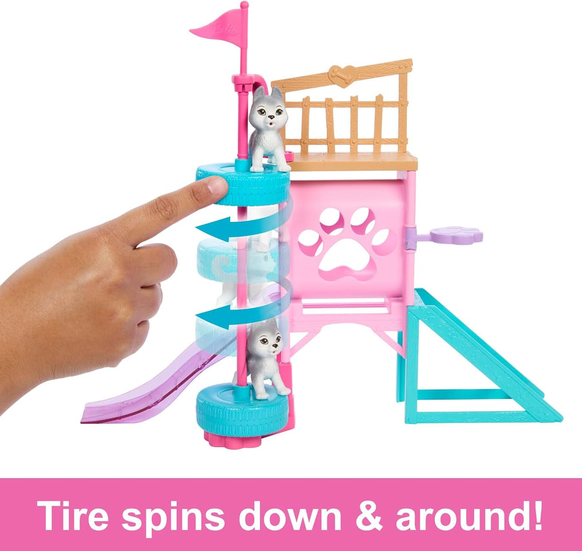 Barbie & Stacie to the Rescue Puppy Playground HRM10 – Doll & 3 Puppies