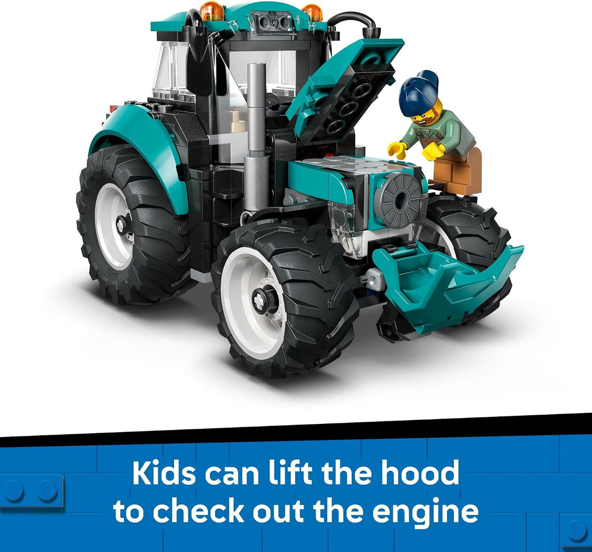 LEGO City Tractor 60498 – Farm Vehicle Building Set with Farmer Minifigure | 204 Pieces