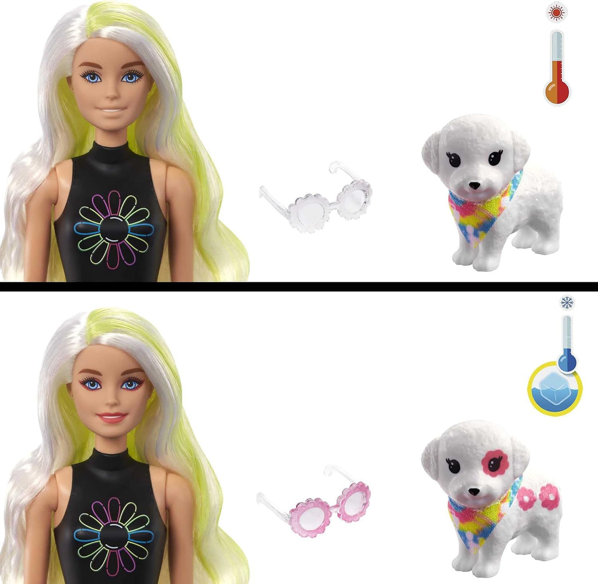 Barbie Color Reveal Totally Neon Fashions Doll & Accessories HCD26 – 25 Surprises