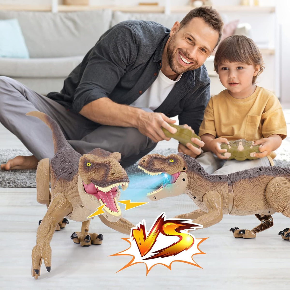 VERTOY Remote Control T-Rex Dinosaur QX040 – Walking, Roaring & Mist Spray