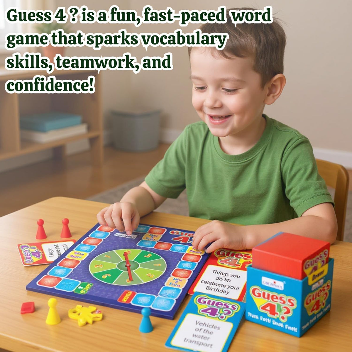 Creative’s Guess 4? Vocabulary Building Board Game 9873